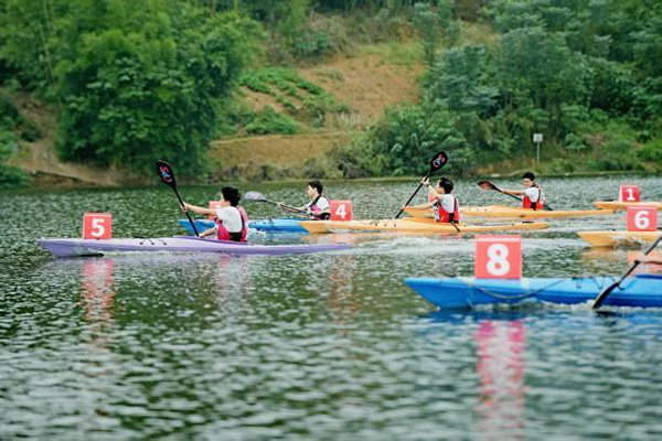 成渝校际皮划艇对抗赛现场