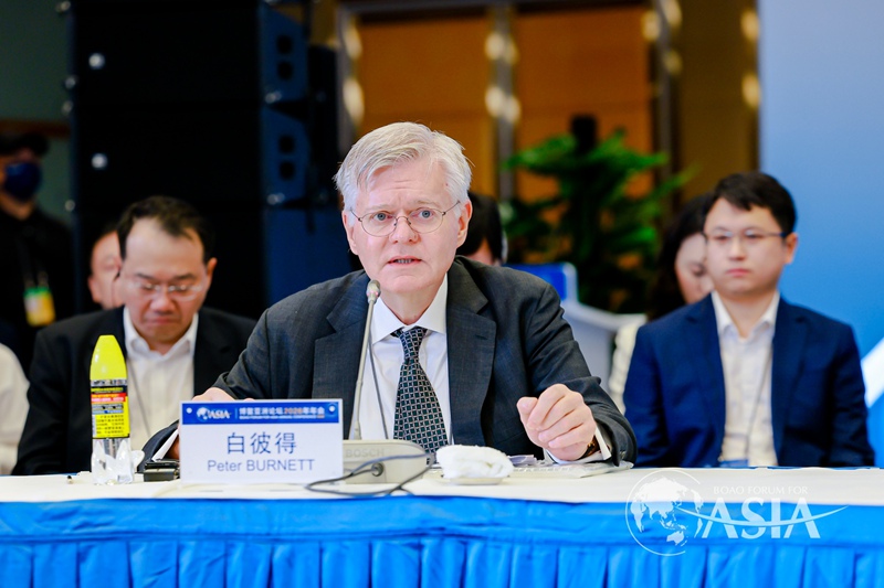 英中贸易协会 CEO白彼得发言。主办方供图